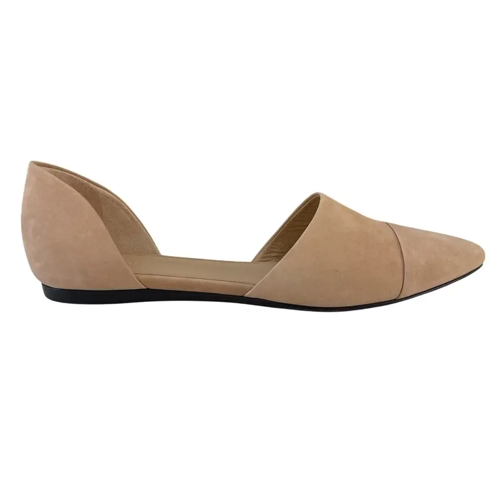Jenni Kayne d'Orsay Pointed Toe Flats Napa Leather Natural Size 38.5 - Picture 2 of 14